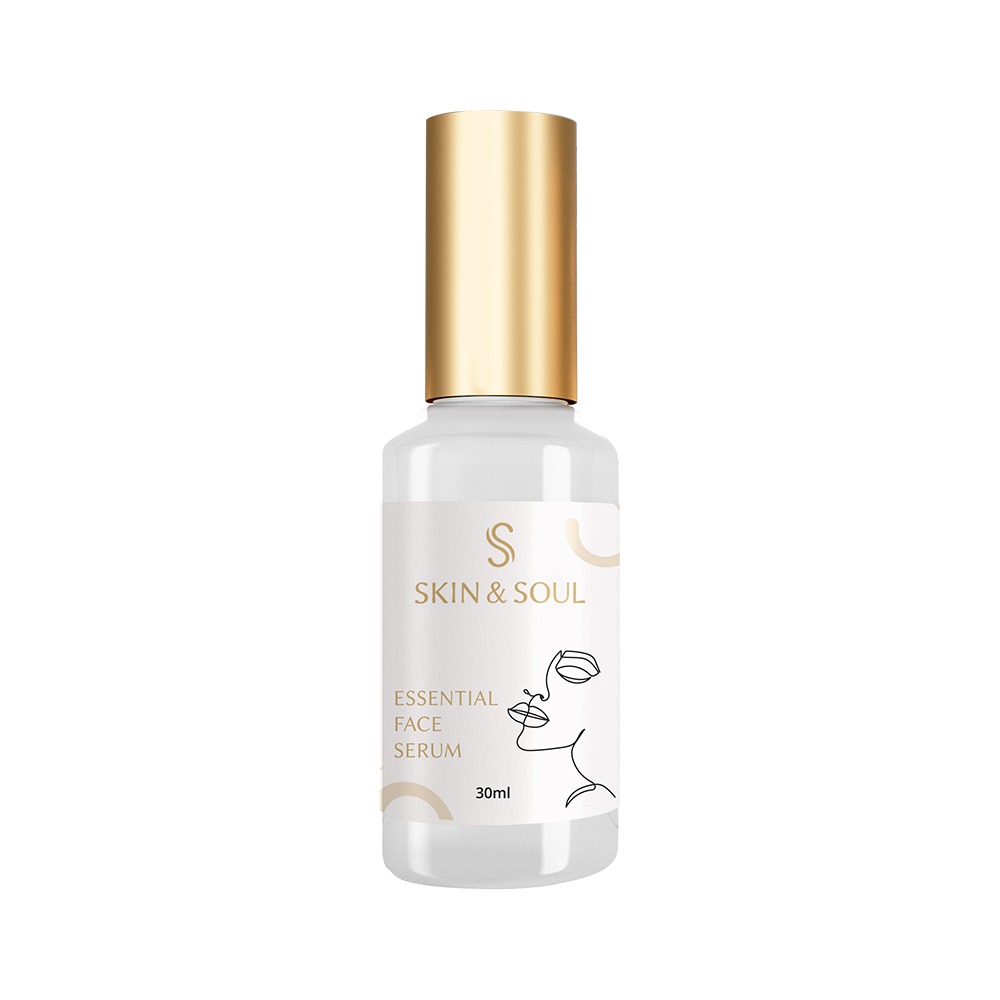 Amber Glass Cosmetic Bottle Mockup